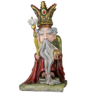 Król Błystek, krasnoludek z bajki "O krasnoludkach i sierotce Marysi", malowany
