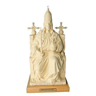 Chrystus – Król Miłosierdzia, Król Świata, Król Polski ,biały, wys. 31 cm